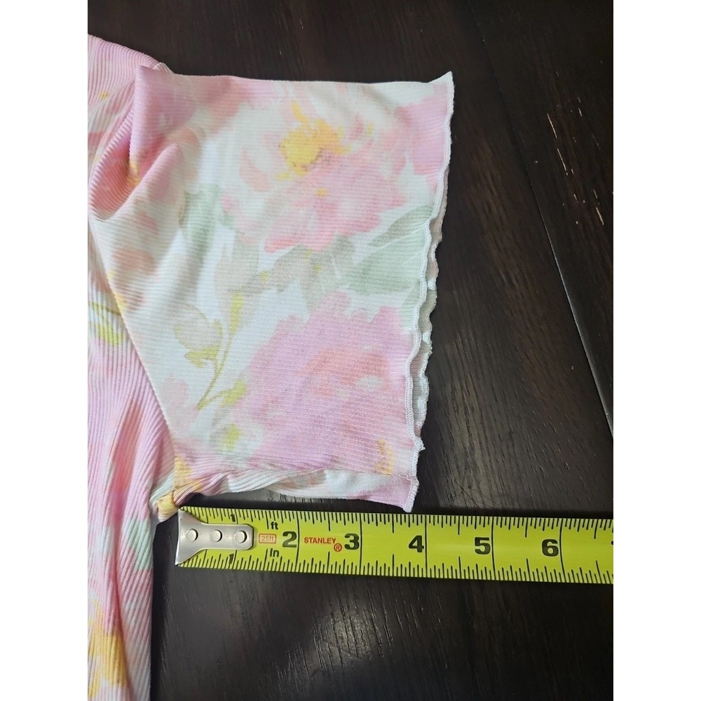 Flora‎ Nikrooz Women's Soft Stretch Short Sleeve Sleep Dress Pink Floral  Size L - Picture 12 of 12